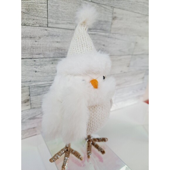 Target Wondershop Spritz Bird 2019 RUE White Featherly Hat Scarf Holiday Decor - Picture 10 of 15
